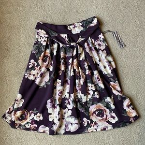 Floral Purple Skirt